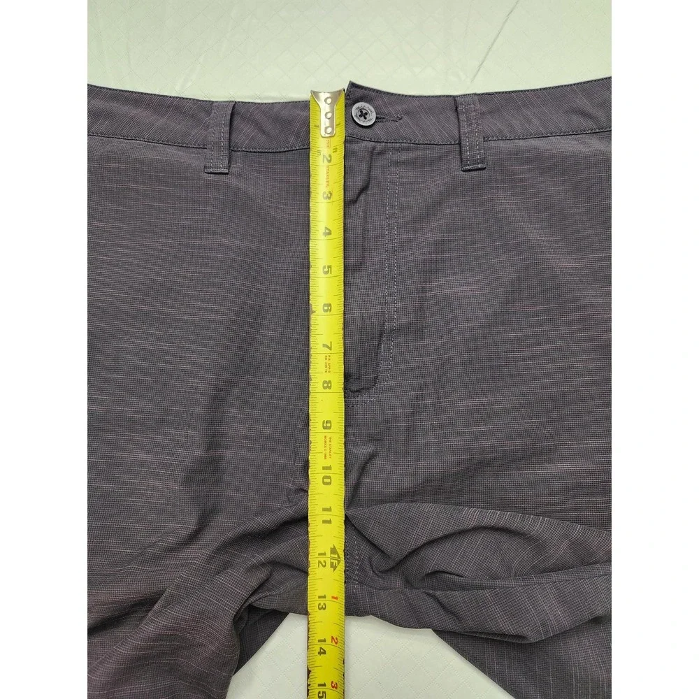 Travis Mathew Shorts Mens 38 Purple Microstripe Golf Chino Performance Stretch
